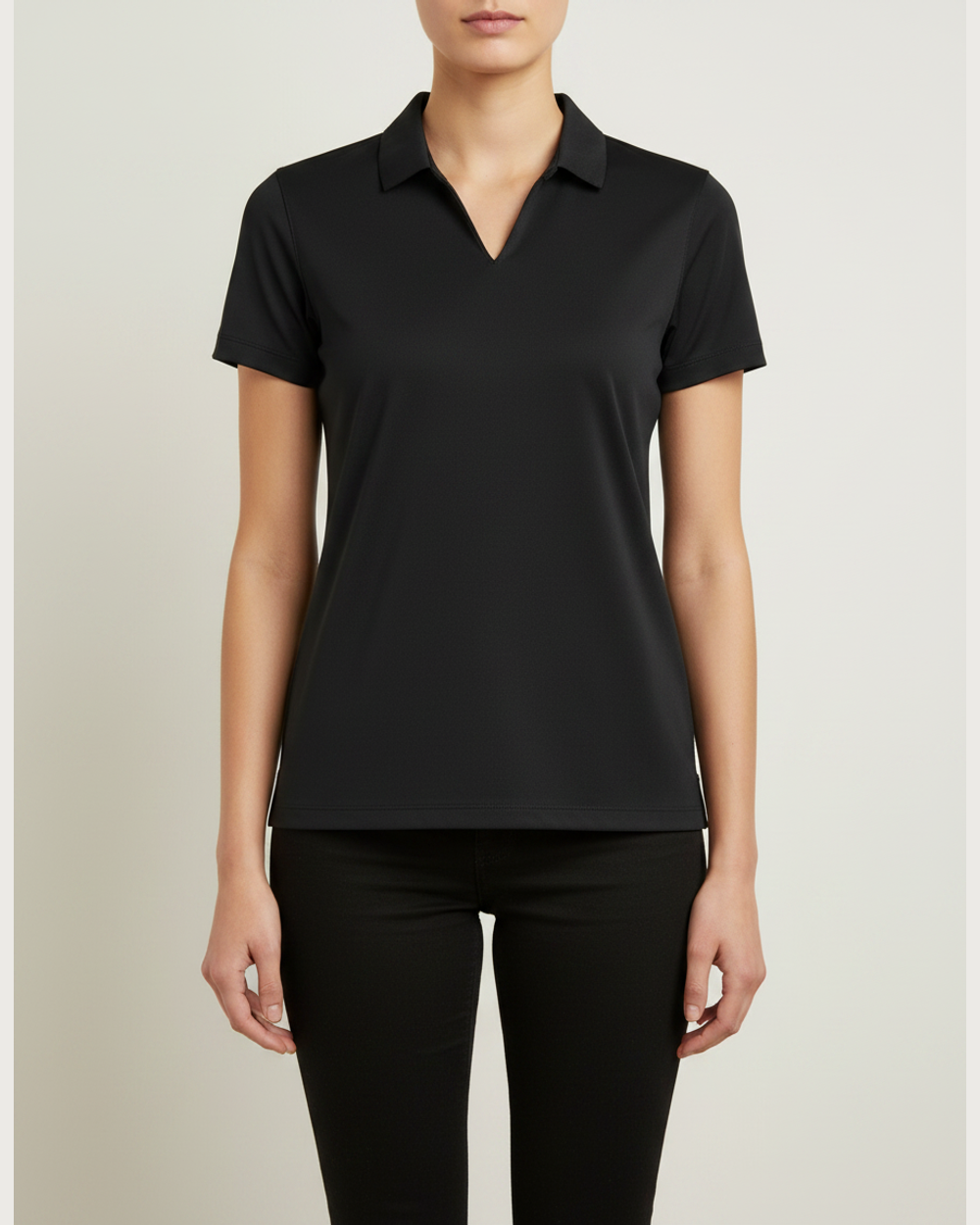 Notre Dame High School Team Store - Black Polo - Left Chest (model)