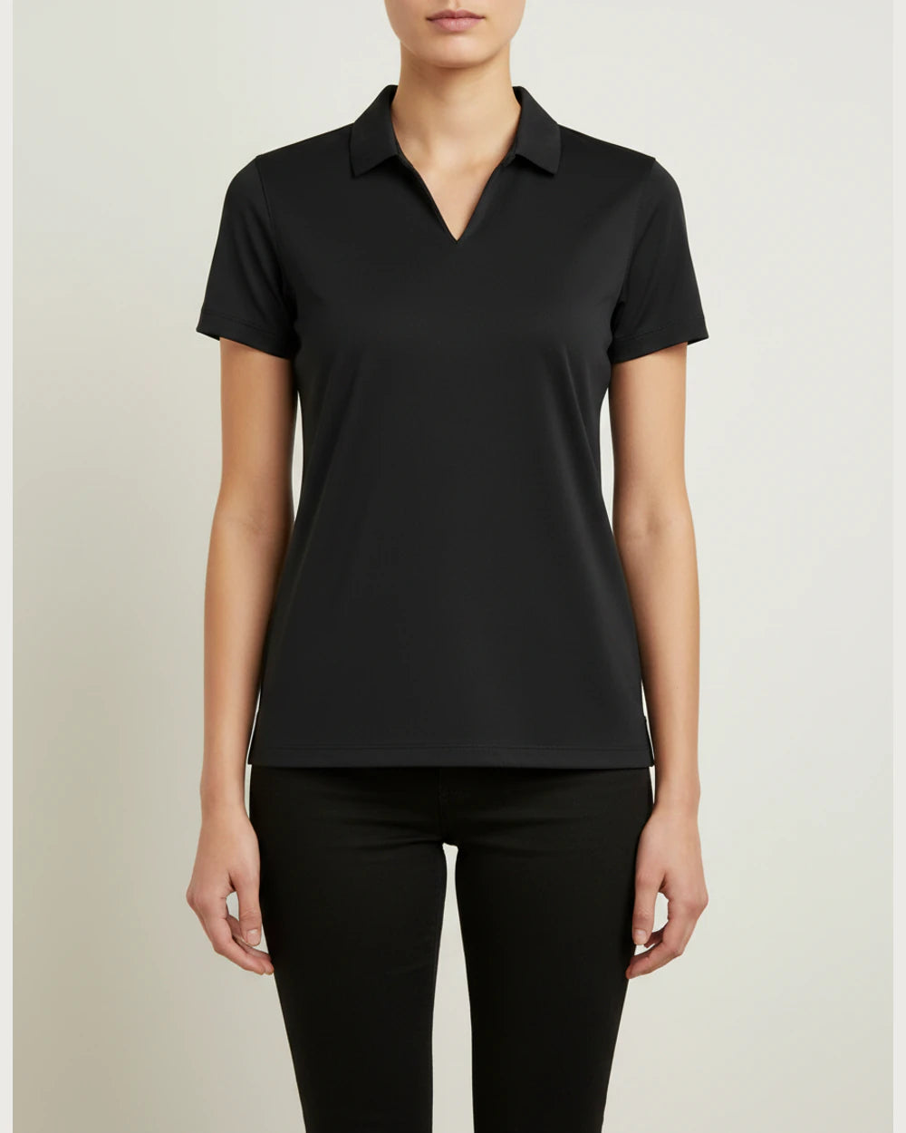 Notre Dame High School Team Store - Black Polo - Left Chest (model)