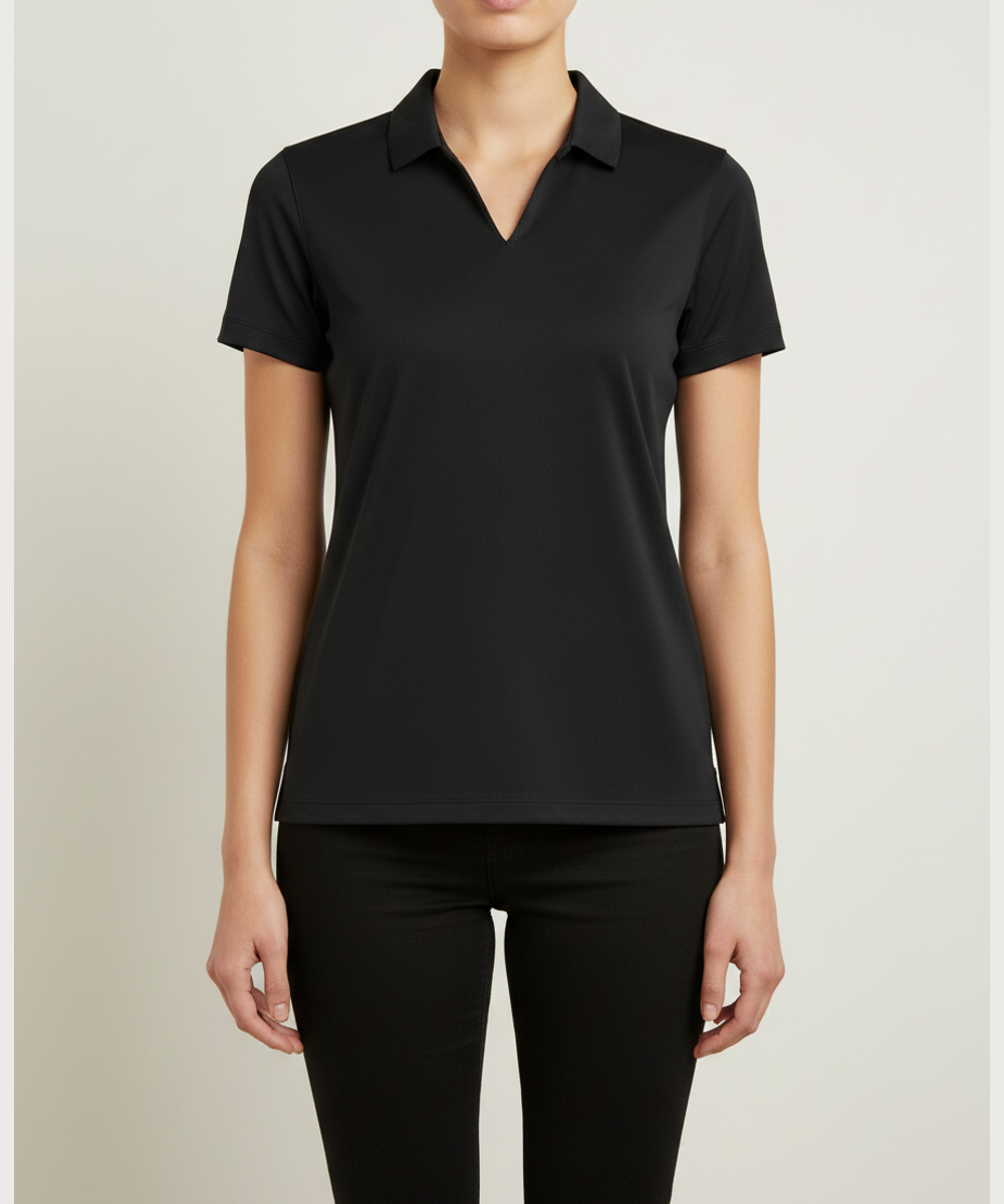Corona Senior High School Cheer - Black Polo - Left Chest (model)