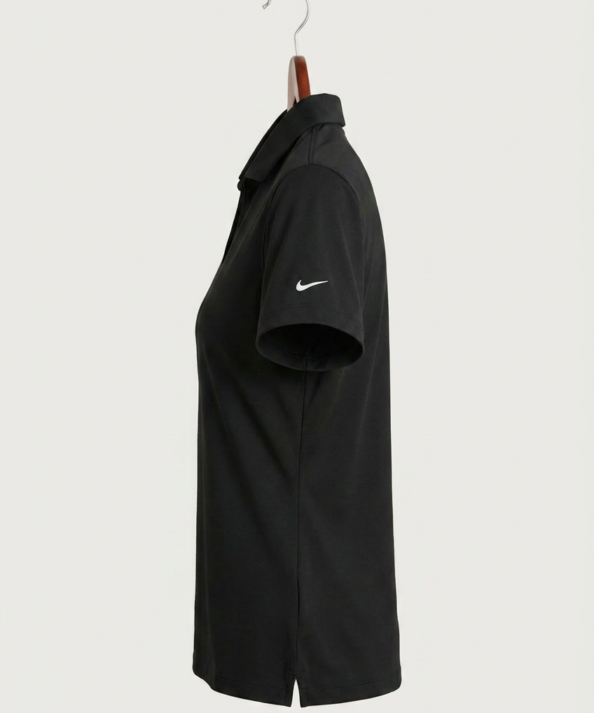 Forreston Golf - Black Polo - Left Chest (side)