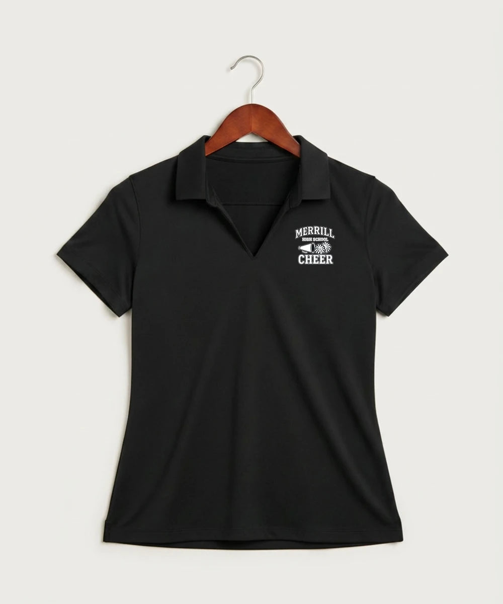 Merrill Dance and Cheer - Black Polo - Left Chest