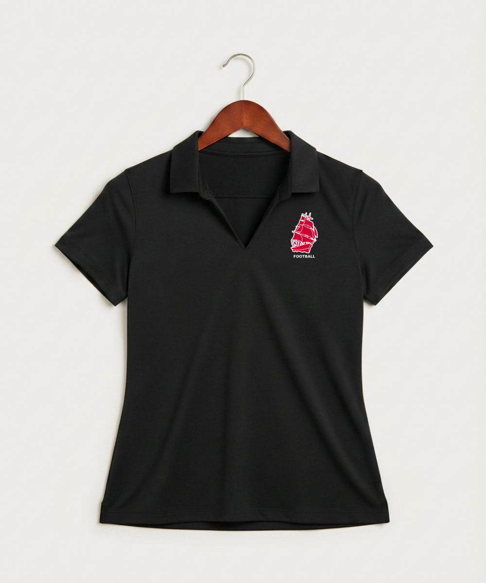 Amboy Football general - Black Polo - Left Chest