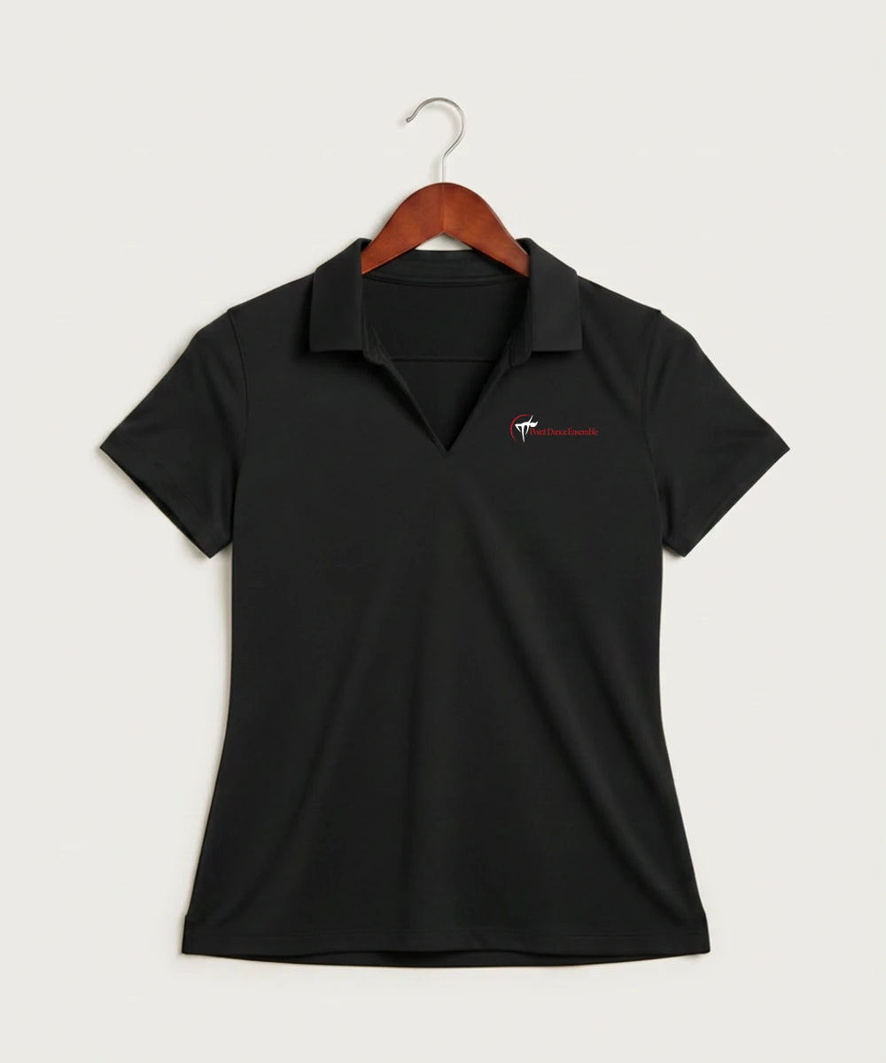 Point Dance Ensemble Dance - Black Polo - Left Chest