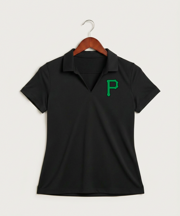 Pipestone Area High School Volleyball (Girls) - Black Polo - Left Chest
