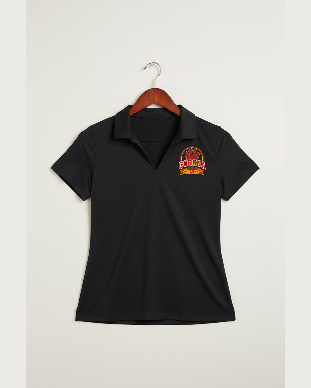 Corona Senior High School Cheer - Black Polo - Left Chest