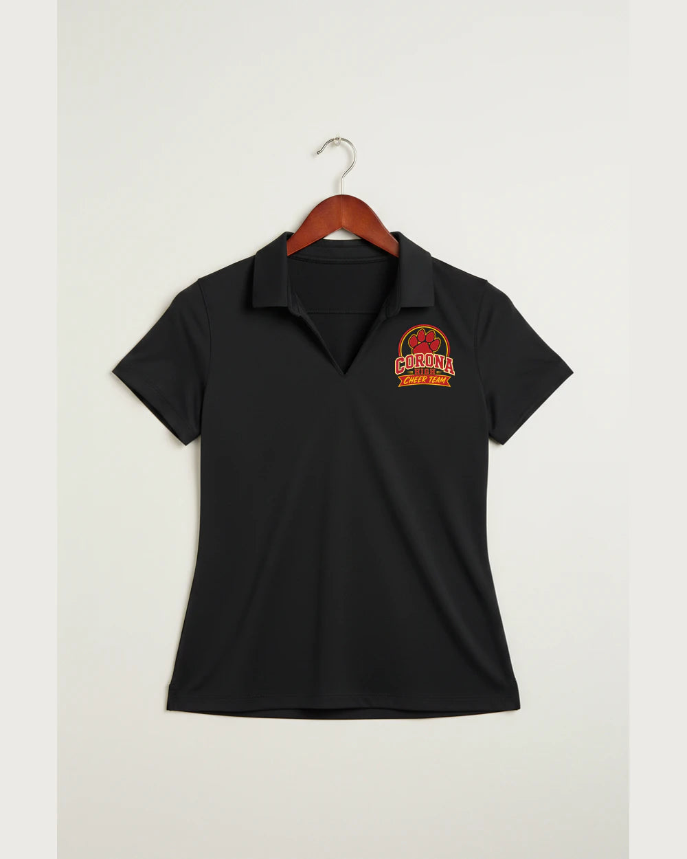 Corona Senior High School Cheer - Black Polo - Left Chest