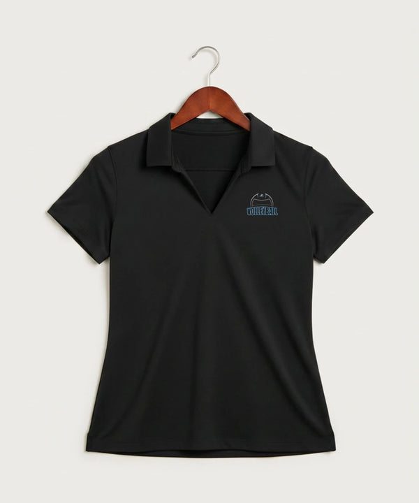 Long Prairie Grey Eagle High School Volleyball (Girls) - Black Polo - Left Chest