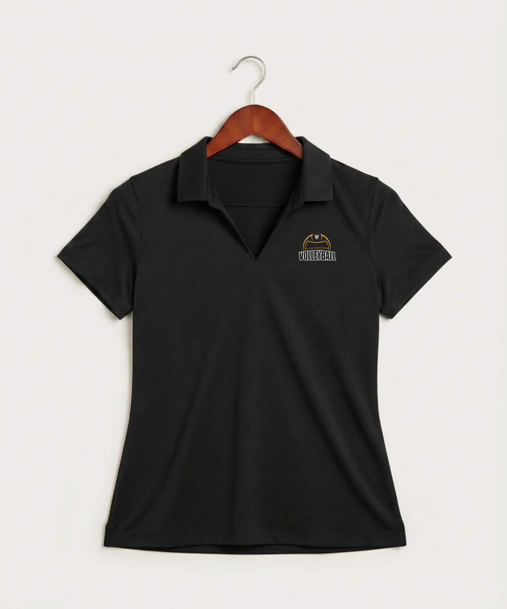Windom Area High School Volleyball (Girls) - Black Polo - Left Chest