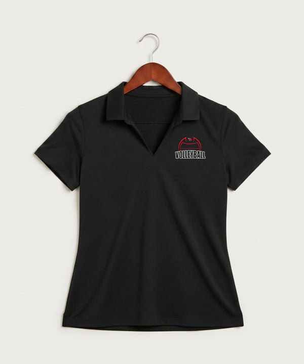 Forreston Volleyball - Black Polo - Left Chest