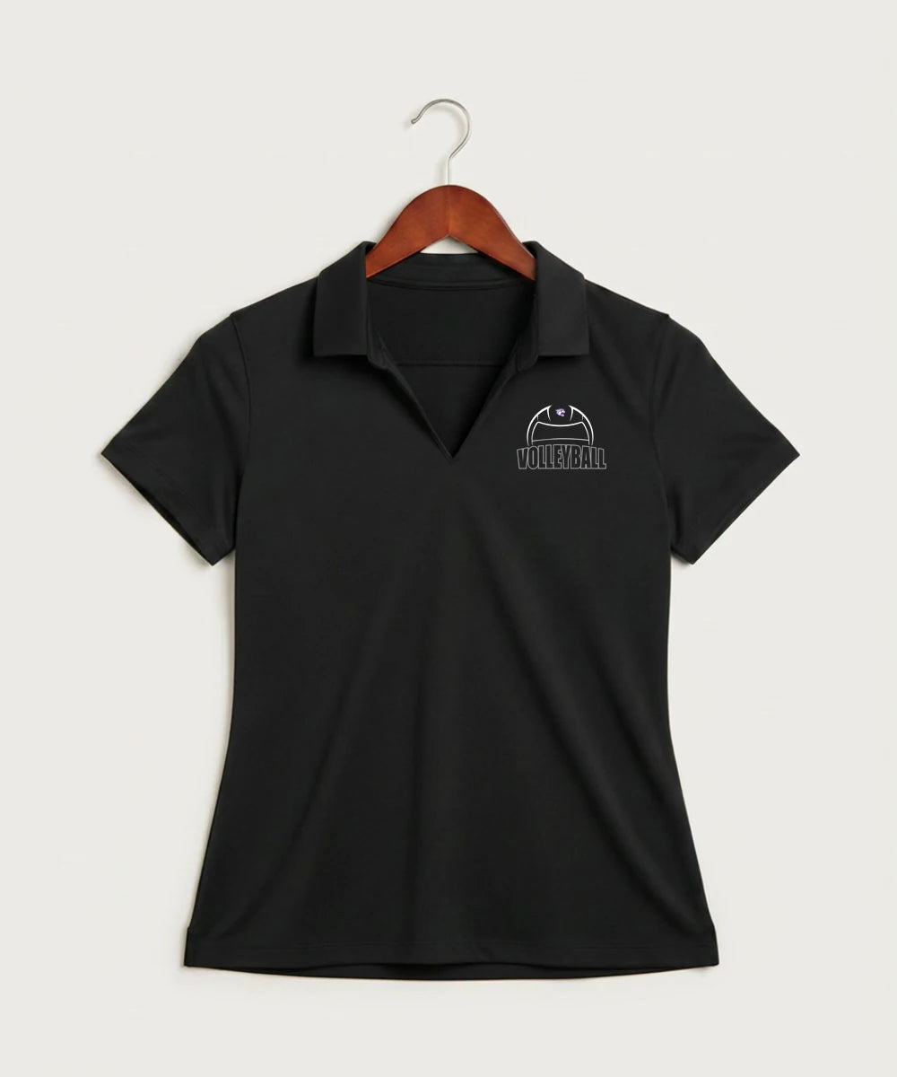 Goodhue High School Volleyball (Girls) - Black Polo - Left Chest