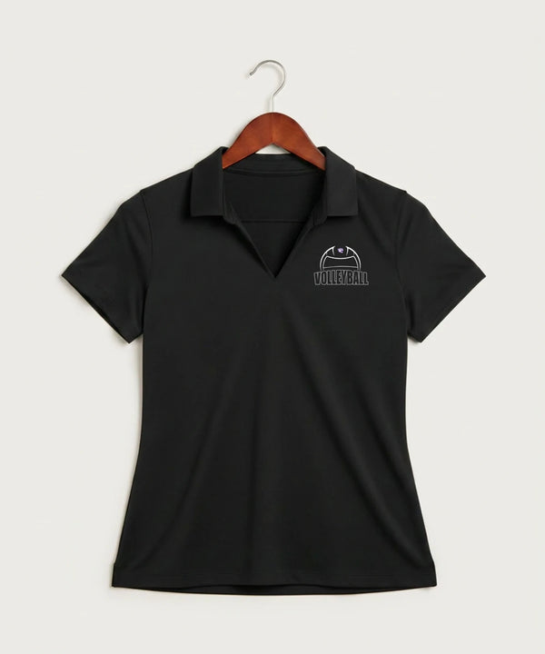 Goodhue High School Volleyball (Girls) - Black Polo - Left Chest