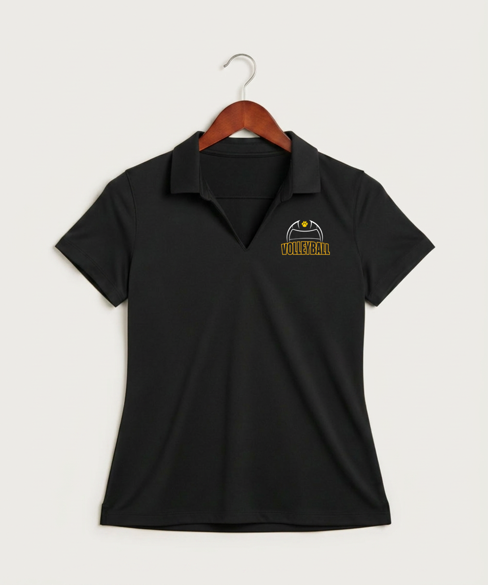 Plainview Elgin Millville H S Volleyball (Girls) - Black Polo - Left Chest