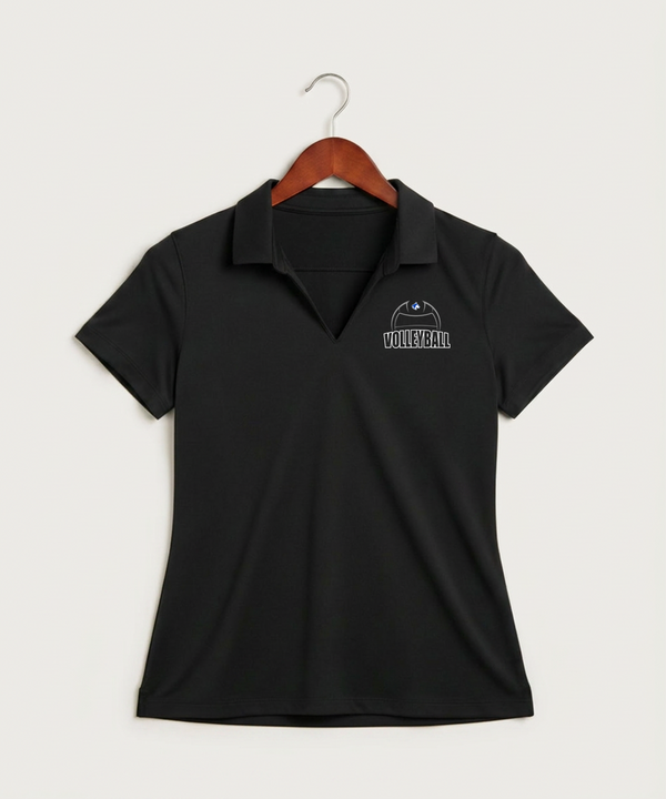 Owatonna High School Volleyball (Girls) - Black Polo - Left Chest