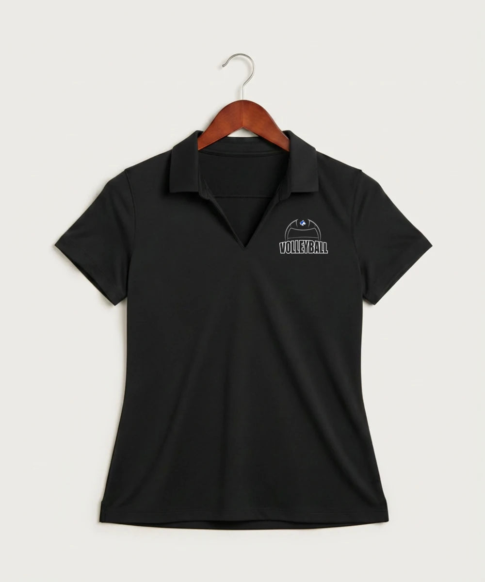 Owatonna High School Volleyball (Girls) - Black Polo - Left Chest