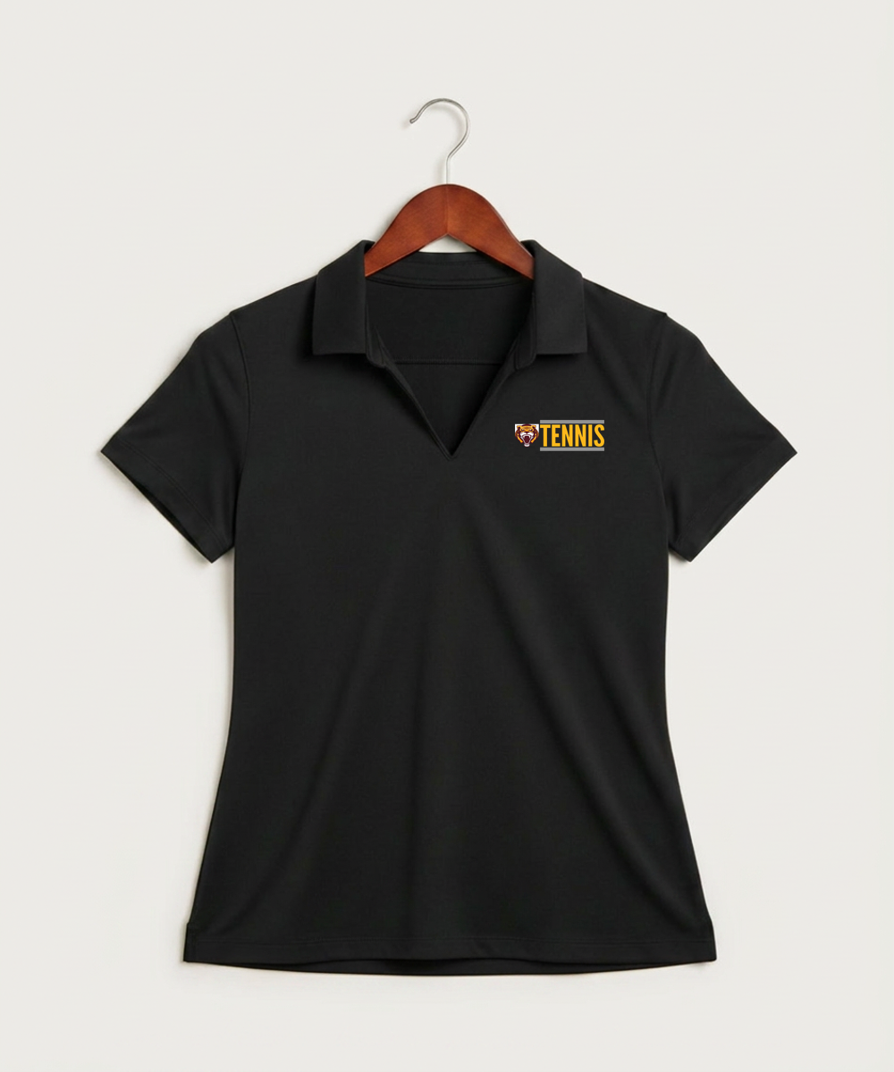 Stewartville High School Tennis (Coed) - Black Polo - Left Chest