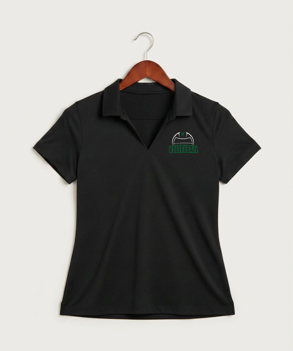 Pipestone Area High School Volleyball (Girls) - Black Polo - Left Chest