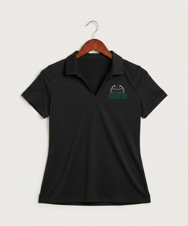 Pipestone Area High School Volleyball (Girls) - Black Polo - Left Chest