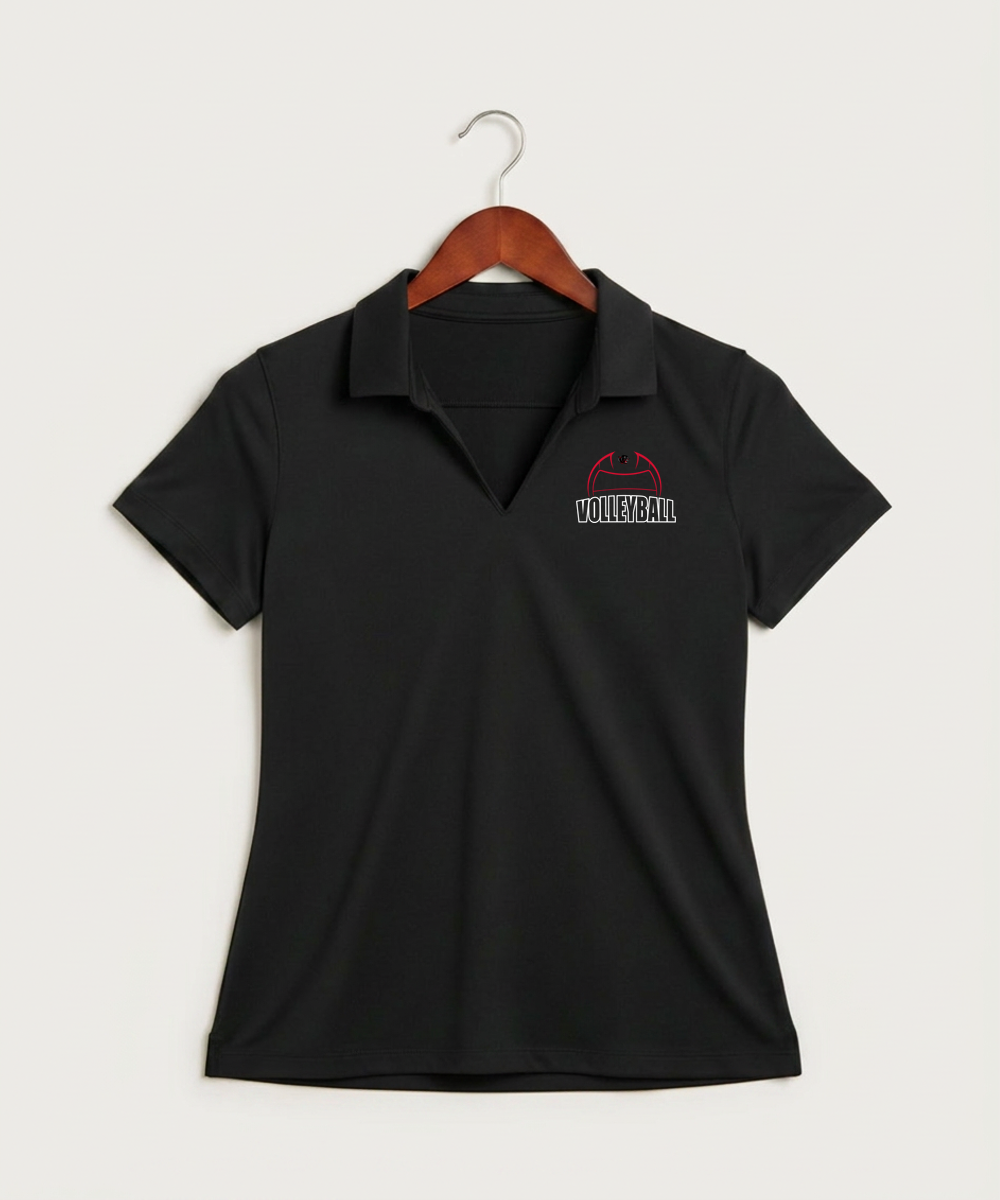 Tracy-Milroy-Balaton High School Volleyball (Girls) - Black Polo - Left Chest