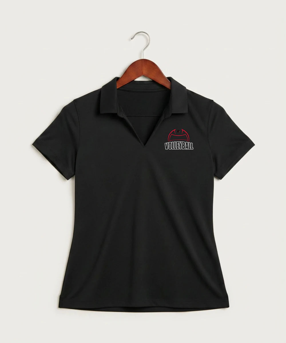 Tracy-Milroy-Balaton High School Volleyball (Girls) - Black Polo - Left Chest