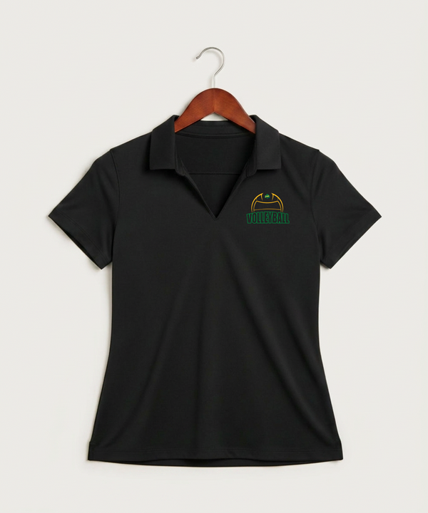 Rosemount High School Volleyball (Girls) - Black Polo - Left Chest