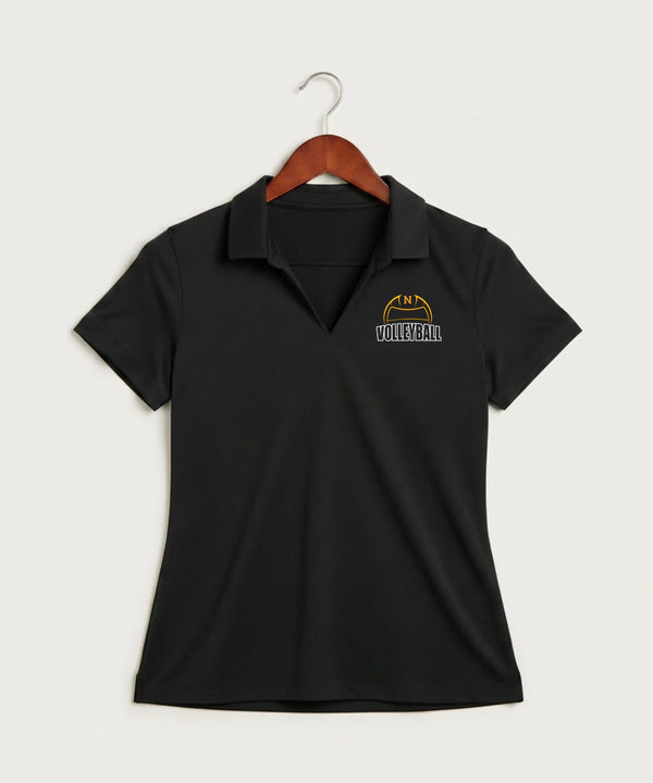 Nevis High School Volleyball (Girls) - Black Polo - Left Chest