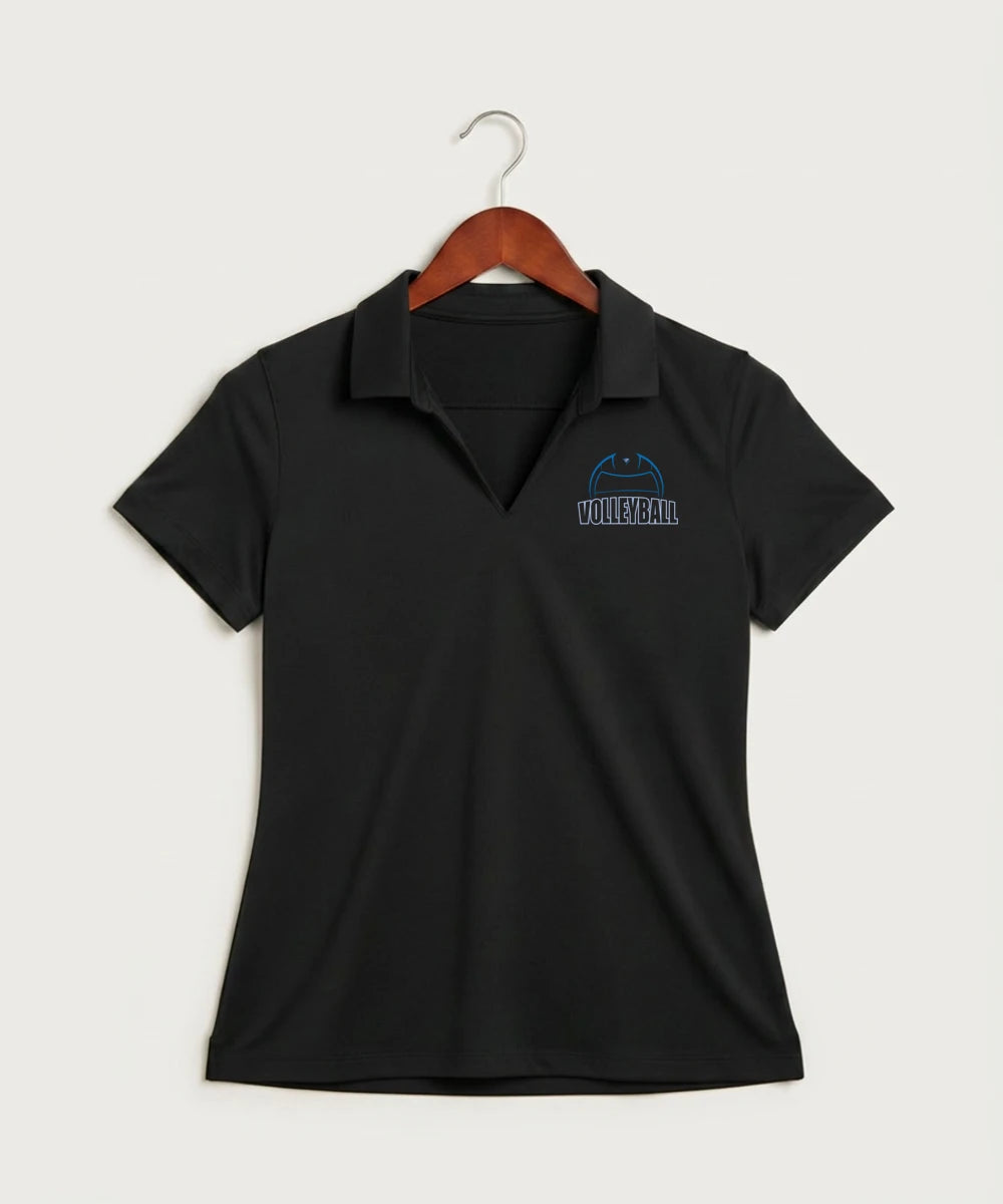 Eastview High School Volleyball (Girls) - Black Polo - Left Chest