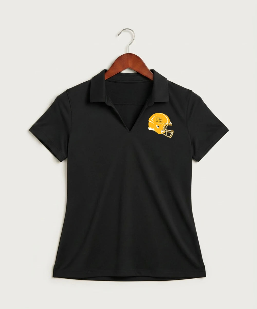 Clearbrook Gonvick High School Football (Boys) - Black Polo - Left Chest