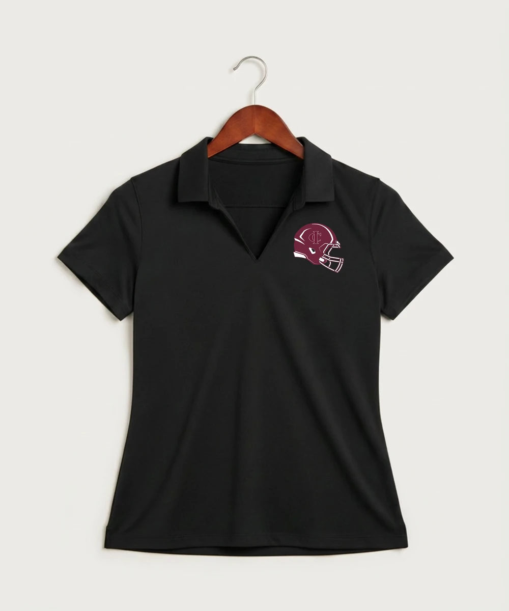 Crosby Ironton High School Football (Boys) - Black Polo - Left Chest