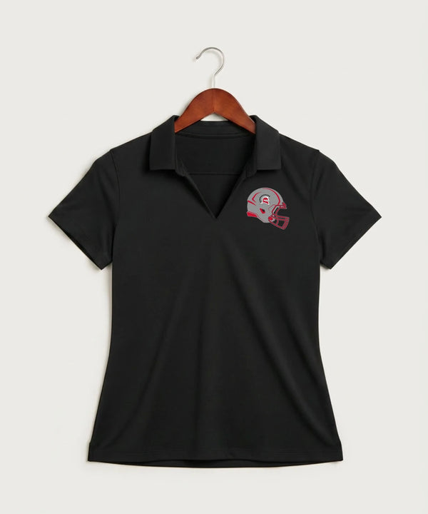 Hancock High School Football (Boys) - Black Polo - Left Chest