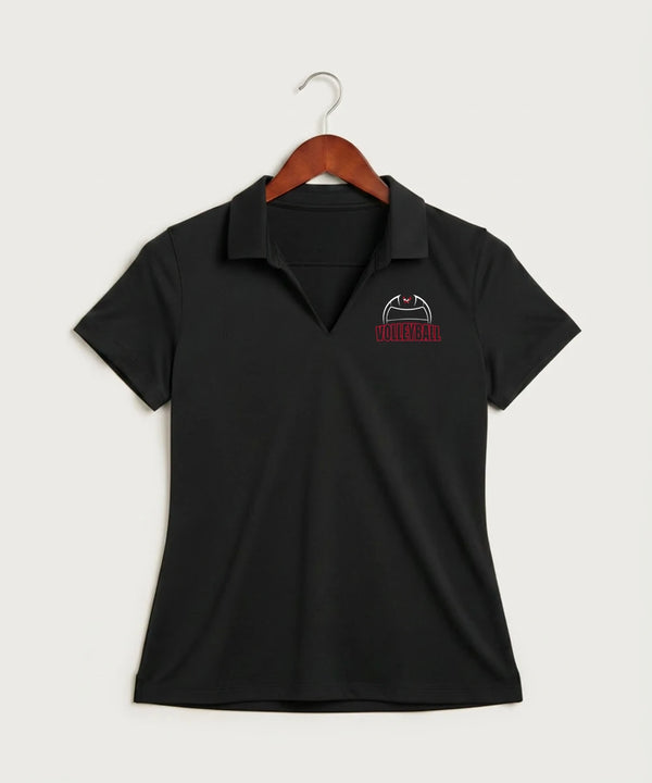 Wabasha Kellogg High School Volleyball (Girls) - Black Polo - Left Chest