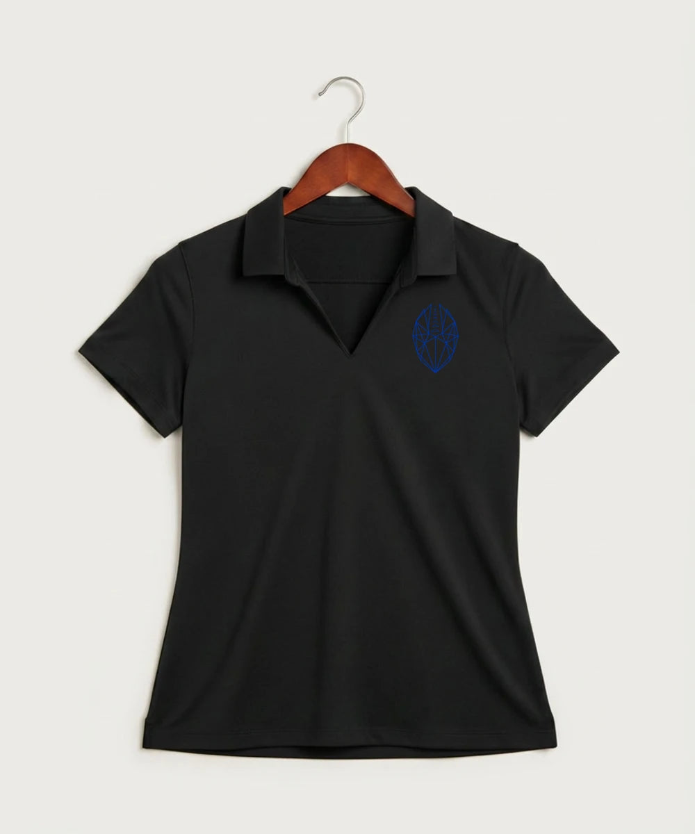 West Bend West High School Football - Black Polo - Left Chest