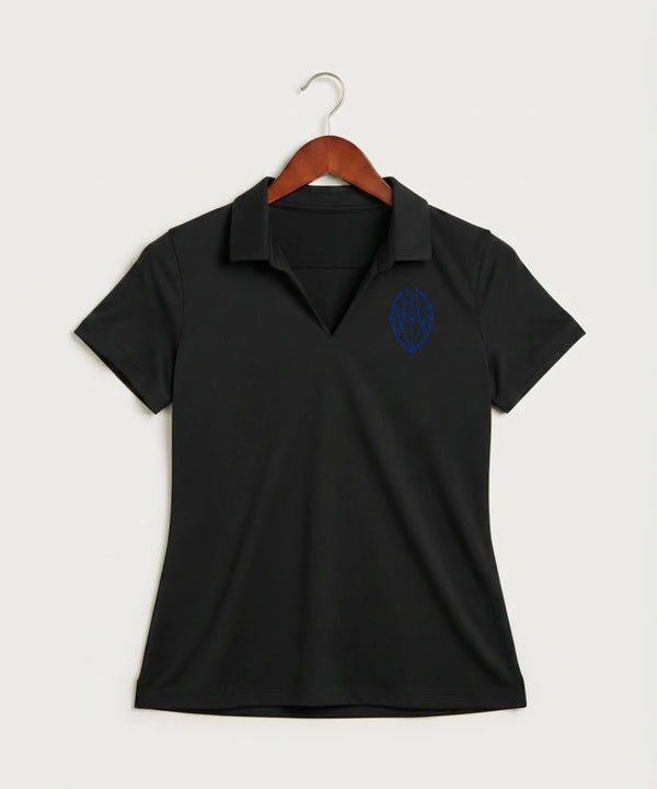 West Bend West High School Football - Black Polo - Left Chest