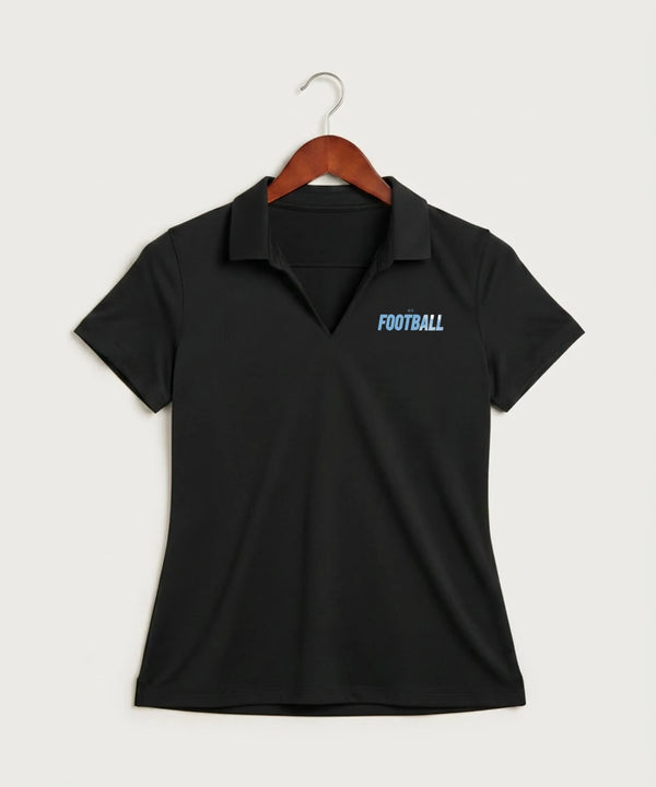 West Bend West High School Football - Black Polo - Left Chest