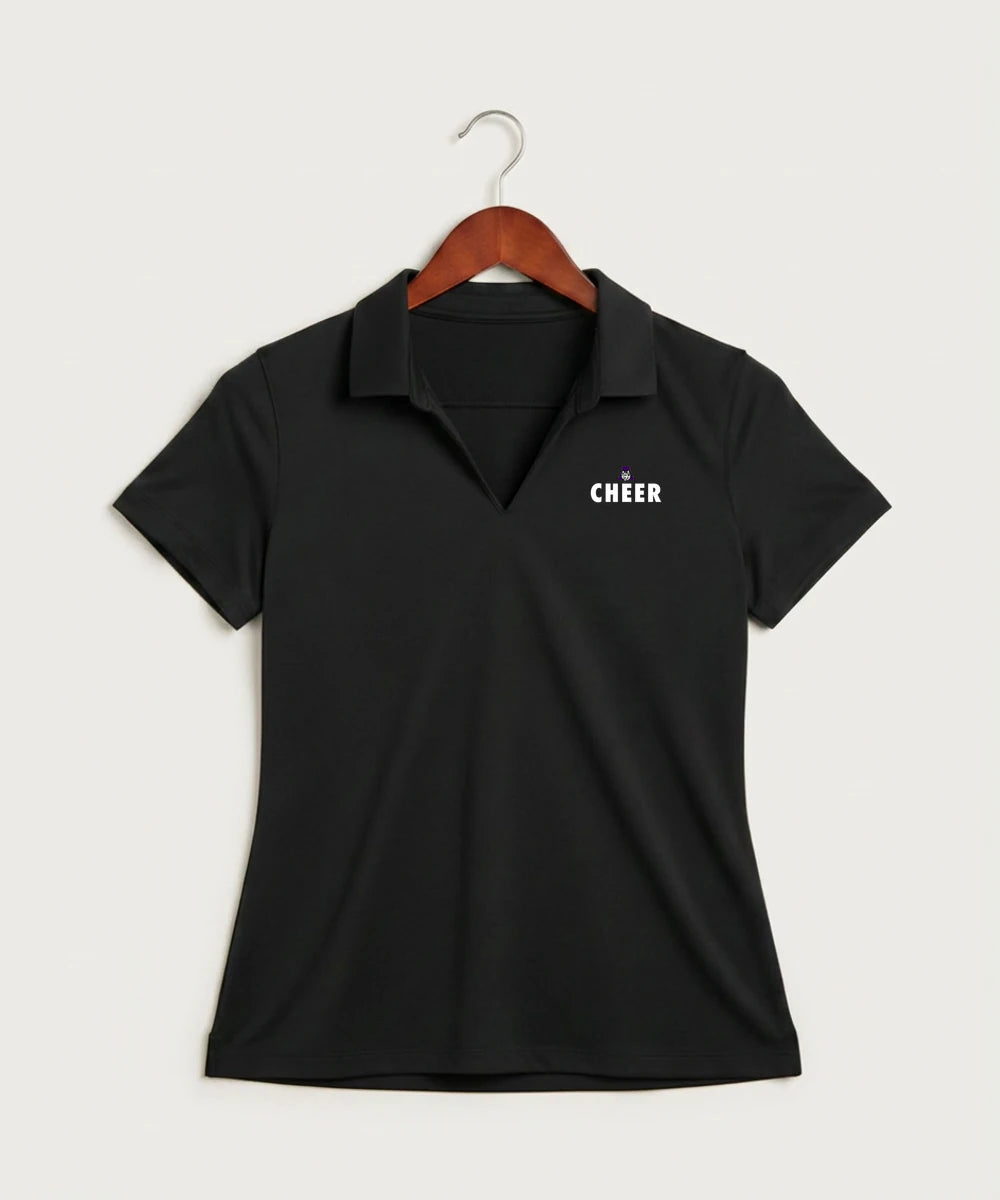 Albany High School Cheerleading - Black Polo - Left Chest