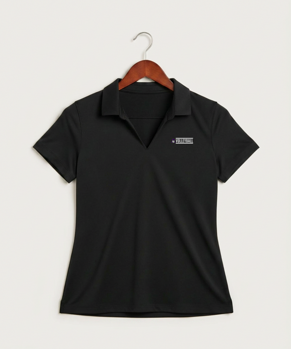 Albany High School Volleyball (Girls) - Black Polo - Left Chest