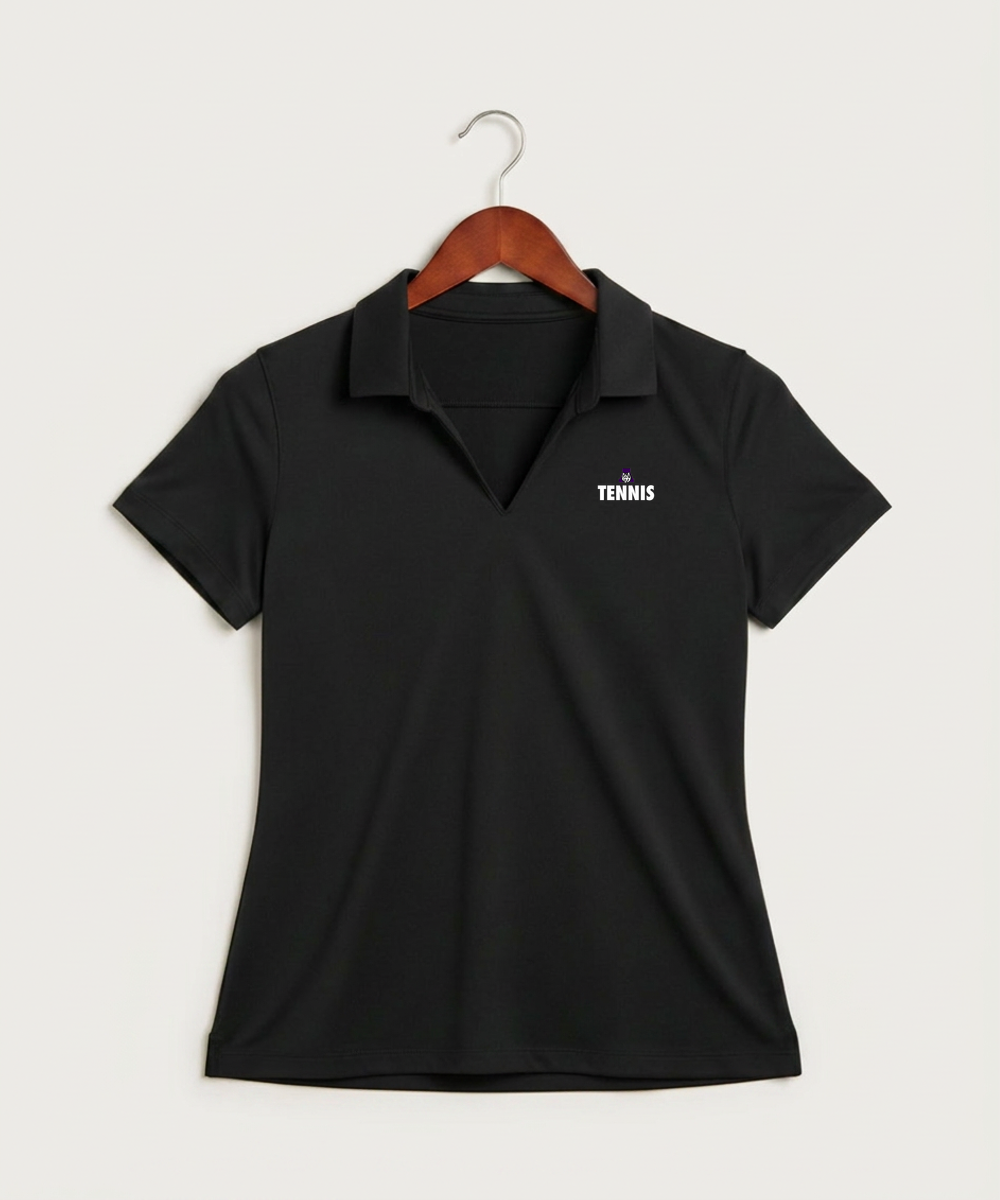 Albany High School Tennis (Boys) - Black Polo - Left Chest