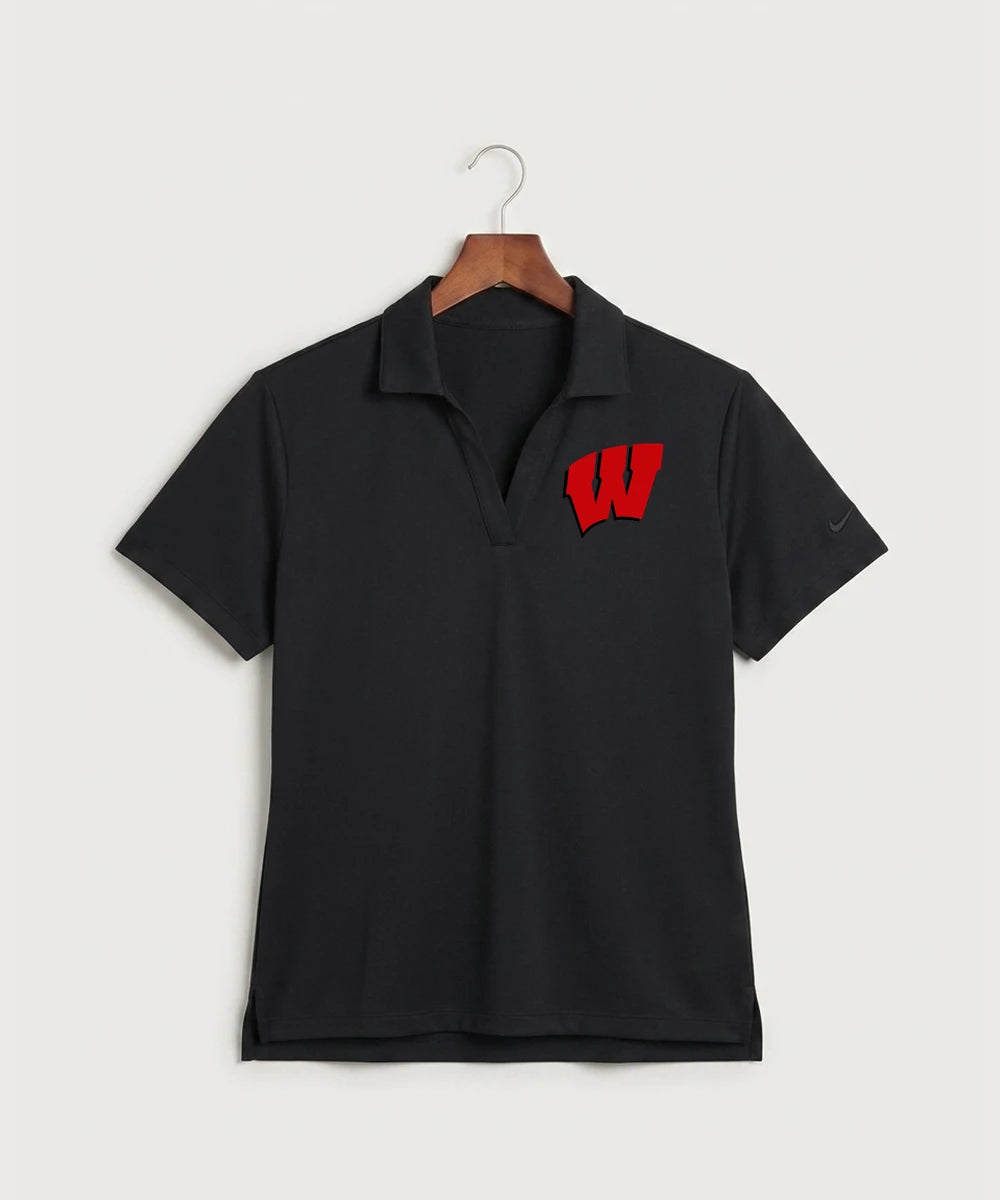 Wisconsin Hanger Test - Black Polo - Left Chest (front)