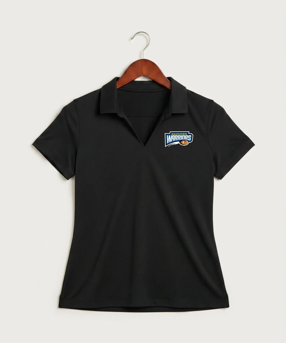 Macktown Warriors Football (Boys) - Black Polo - Left Chest