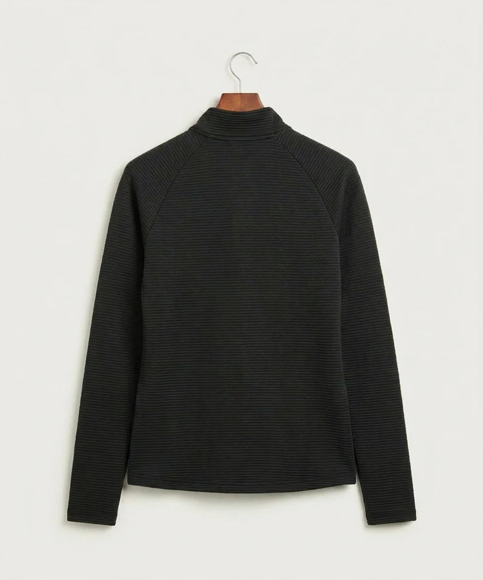 Hershey High School Volleyball Team Store - Black Quarter Zip - Left Chest (back)