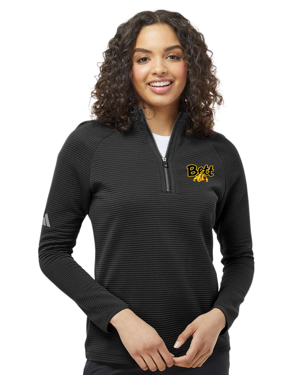 Testing 67 - Black Quarter Zip - Left Chest