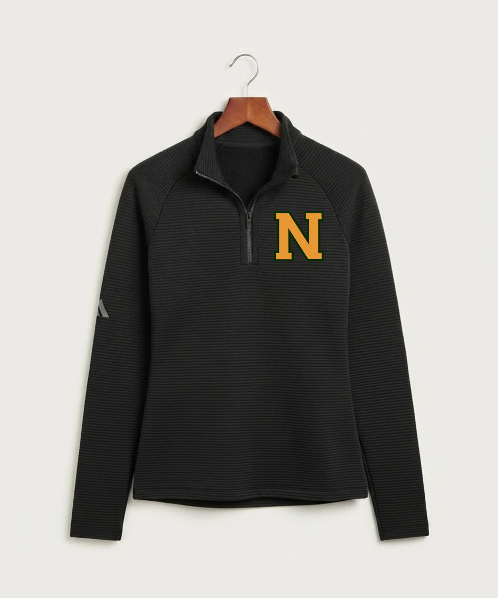Nevis High School Volleyball (Girls) - Black Quarter Zip - Left Chest