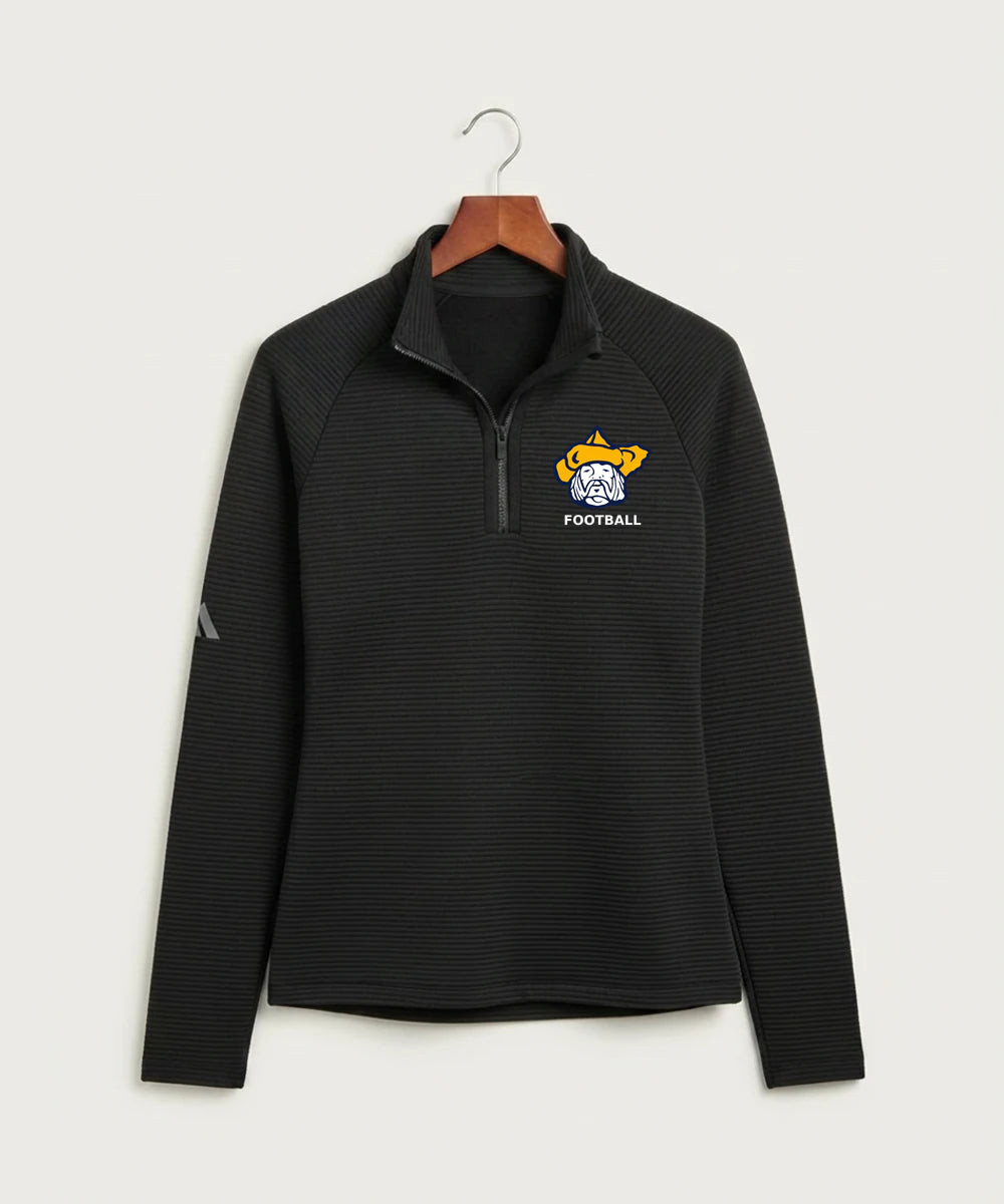 Polo HS Football general - Black Quarter Zip - Left Chest