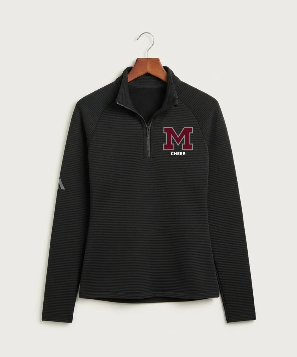 Moline Cheer general - Black Quarter Zip - Left Chest