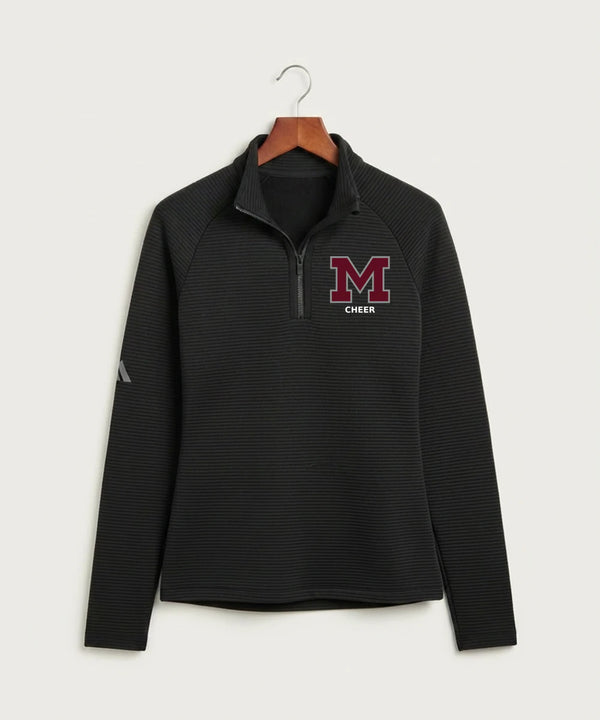 Moline Cheer general - Black Quarter Zip - Left Chest
