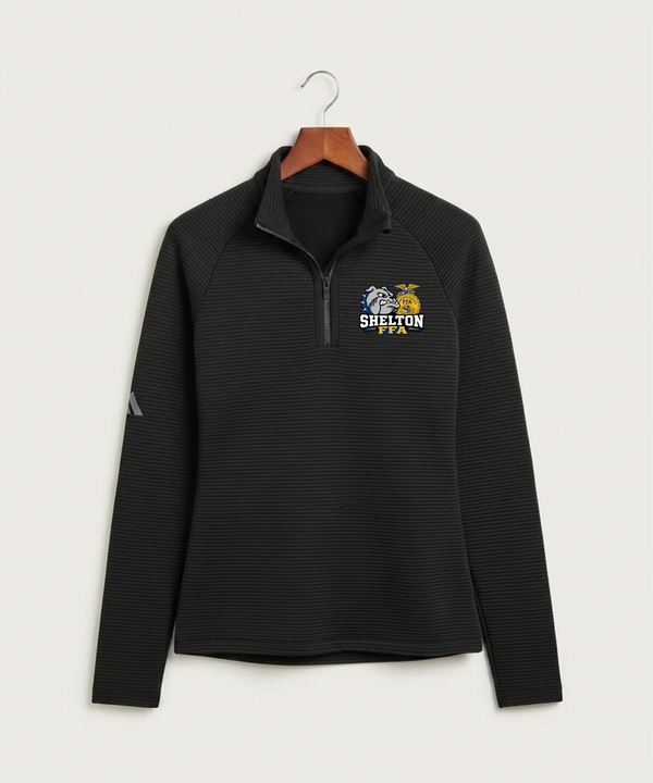 Shelton High School FFA general - Black Quarter Zip - Left Chest