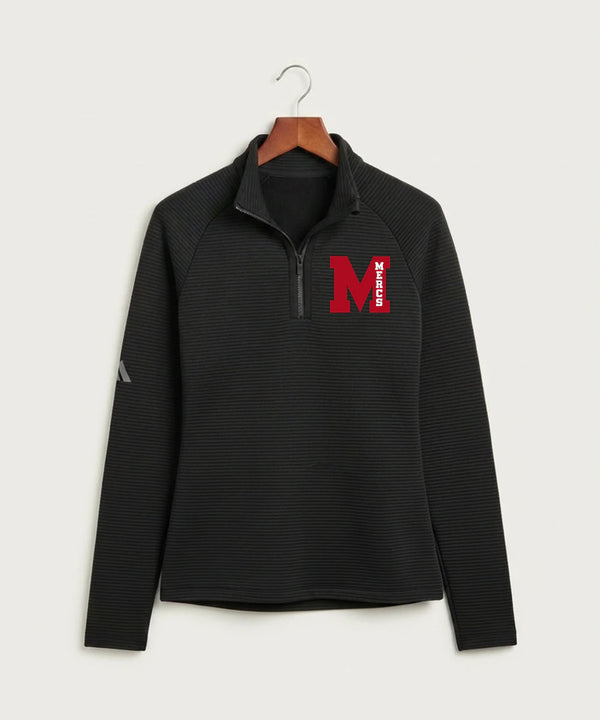 Mcgregor High School Volleyball (Girls) - Black Quarter Zip - Left Chest