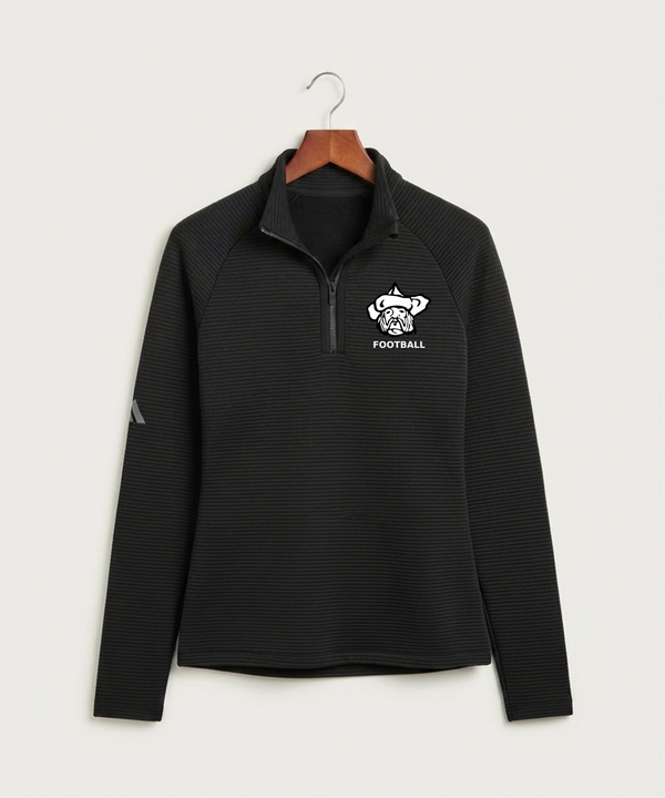 Polo HS Football general - Black Quarter Zip - Left Chest