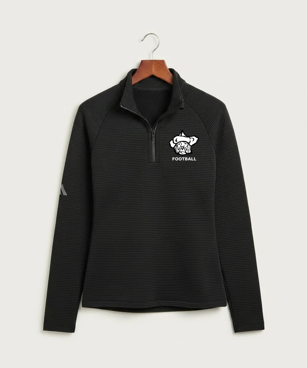 Polo HS Football general - Black Quarter Zip - Left Chest