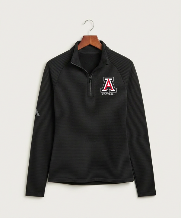 Amboy Football general - Black Quarter Zip - Left Chest