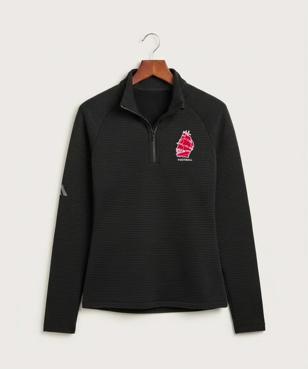 Amboy Football general - Black Quarter Zip - Left Chest